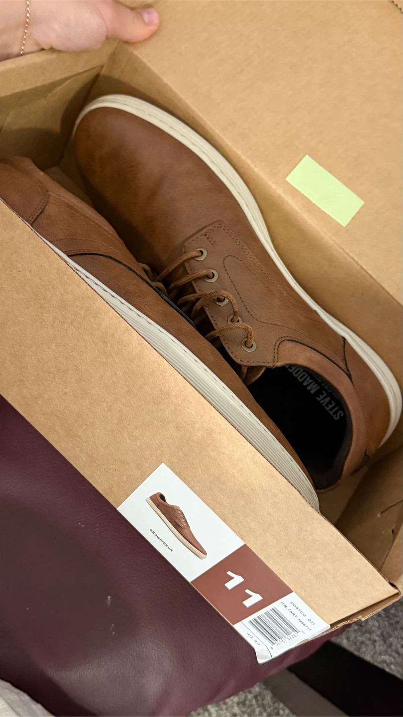 Steve Madden Brown Leather Sneakers - Size 11 - photo 2