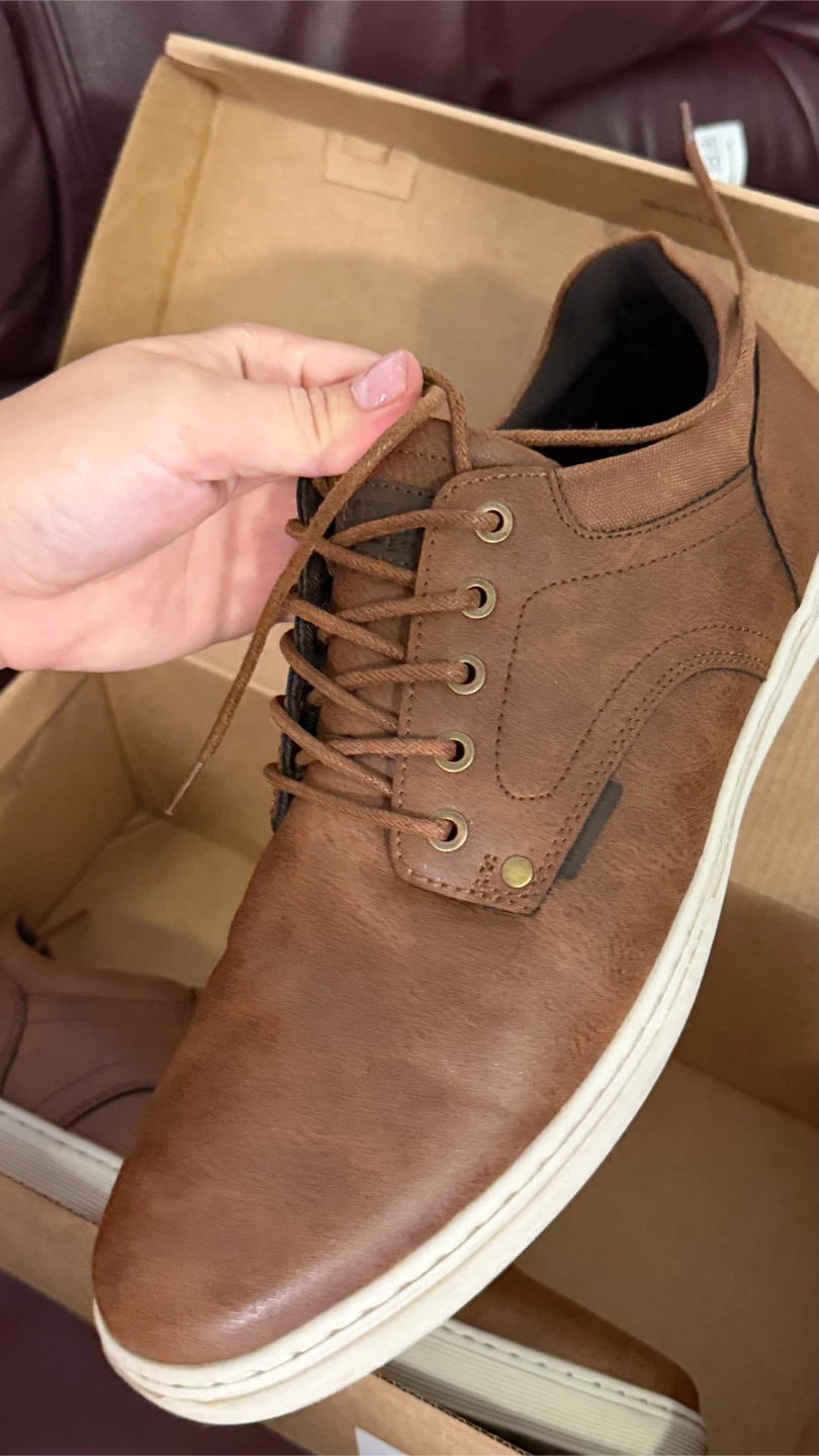 Steve Madden Brown Leather Sneakers - Size 11 - photo 3