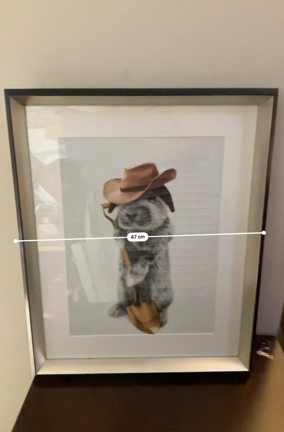 Framed Art Print - Bunny in Cowboy Hat - photo 3