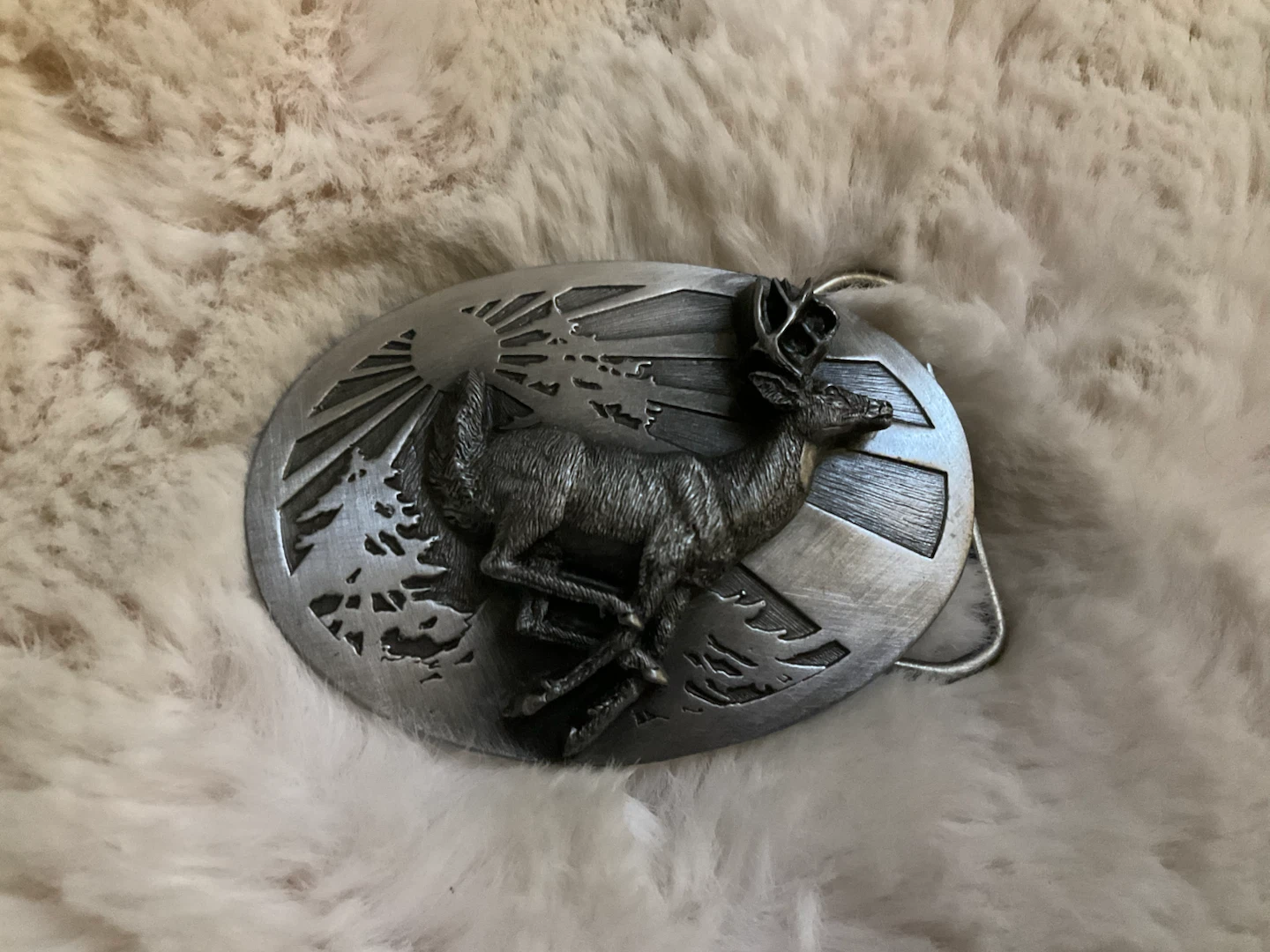 Siskiyou Buckle Co. Whitetail Deer Belt Buckle 1986