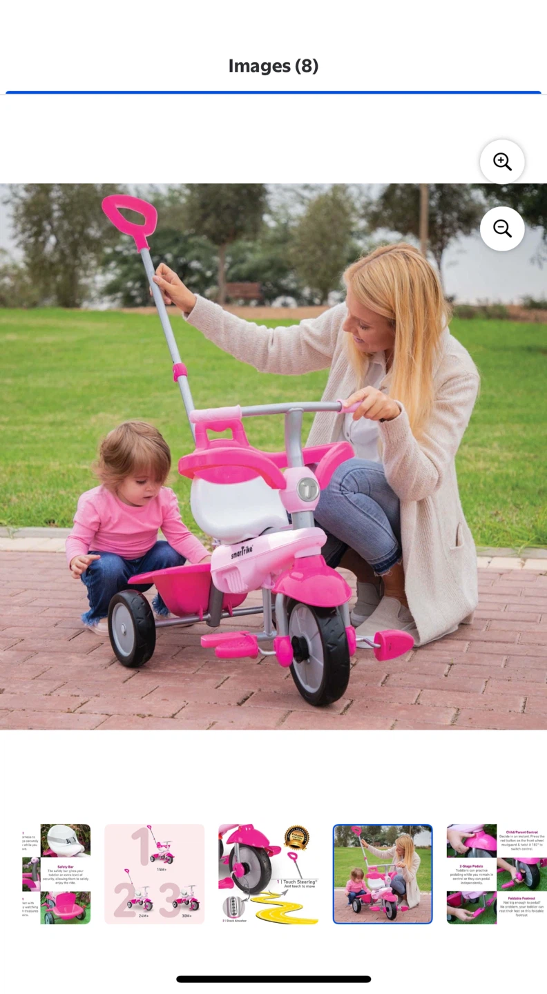 Smart Trike Pink Tricycle
