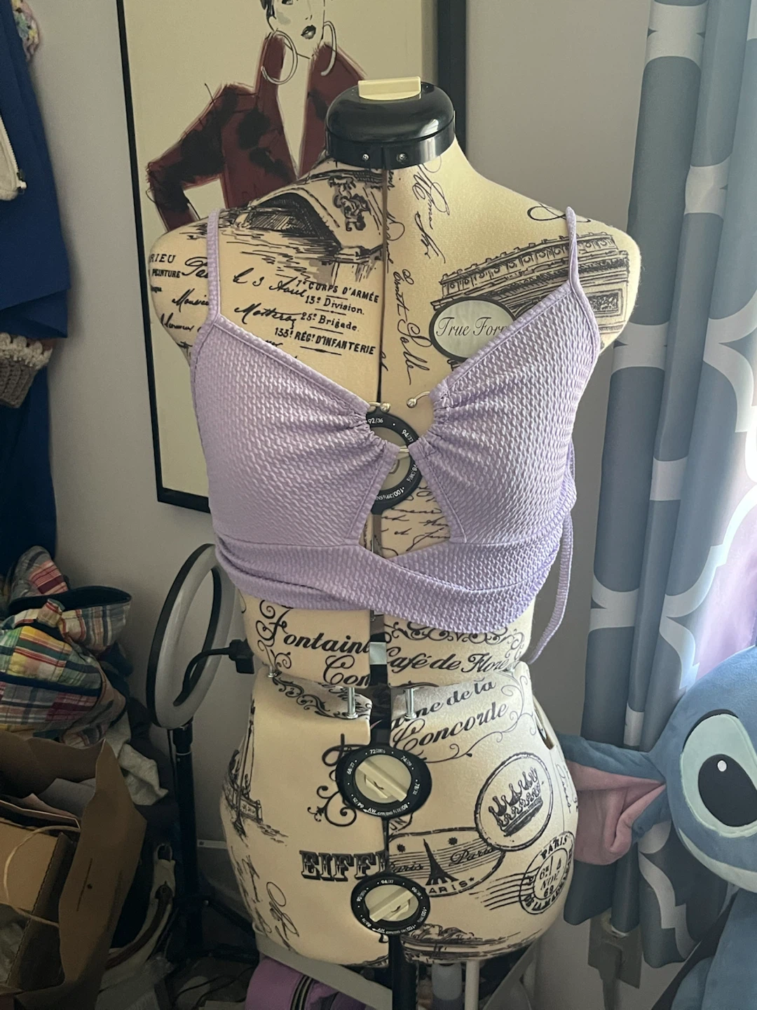 Lavender Crop Top