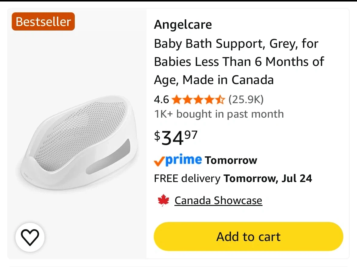 Angelcare Baby Bath Support Seat - like new. - photo 3