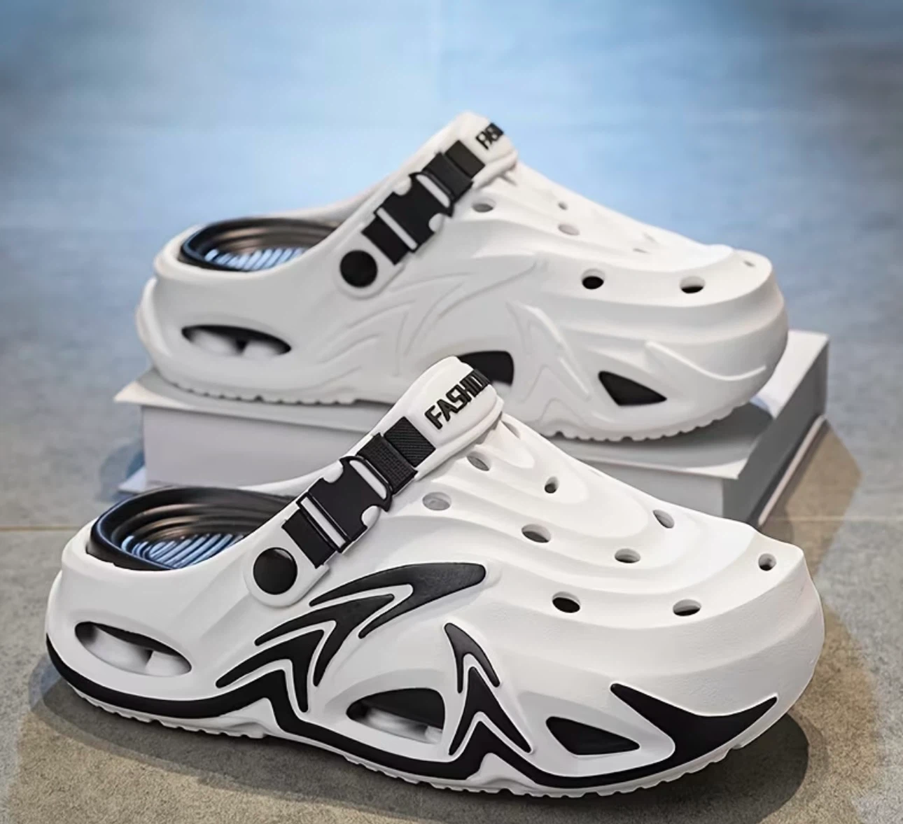 White "Fashion" Clogs
