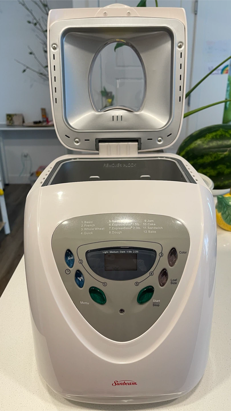 Sunbeam White Bread Maker 1.5lb / 2.0lb - photo 2