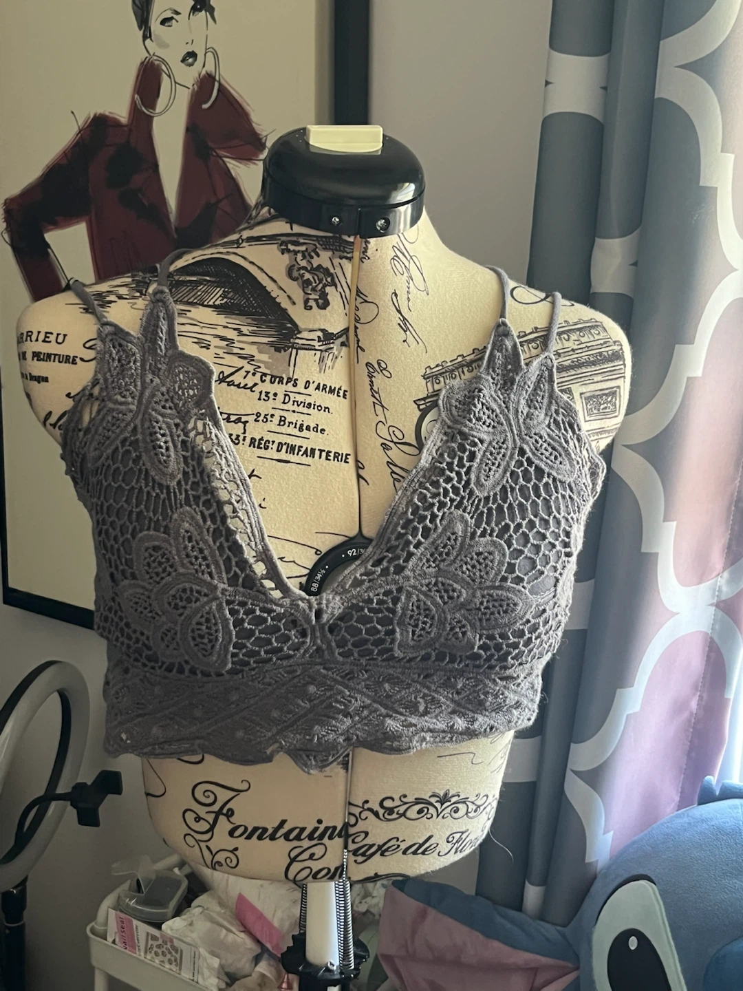 Grey Lace Bralette