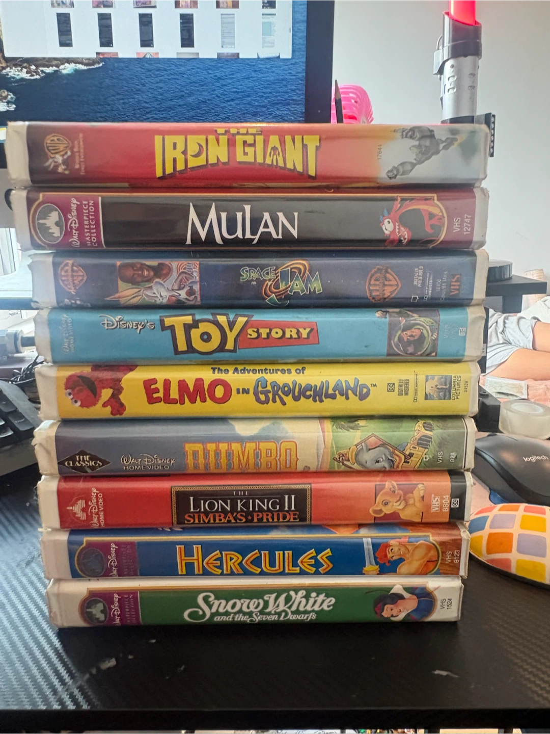Set of VHS tapes