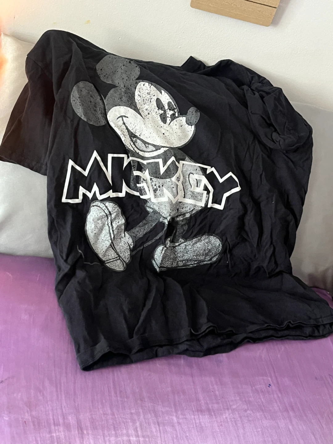 Black Mickey Mouse Graphic T-Shirt - photo 2
