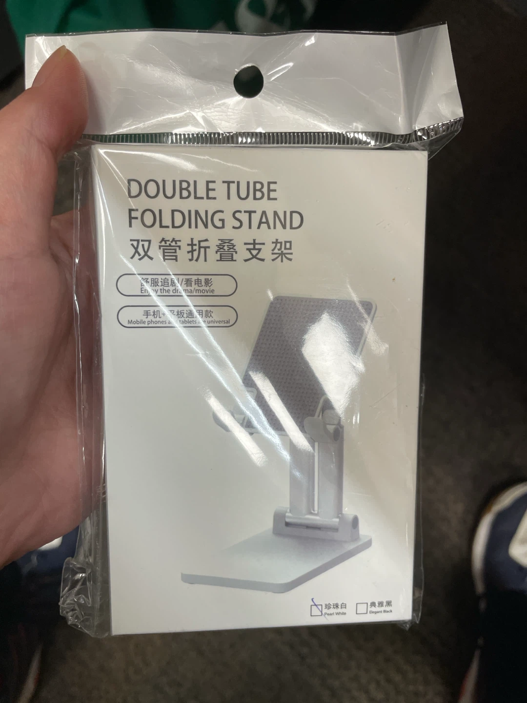 Double Tube Folding Stand for Phones and Tablets - photo 2