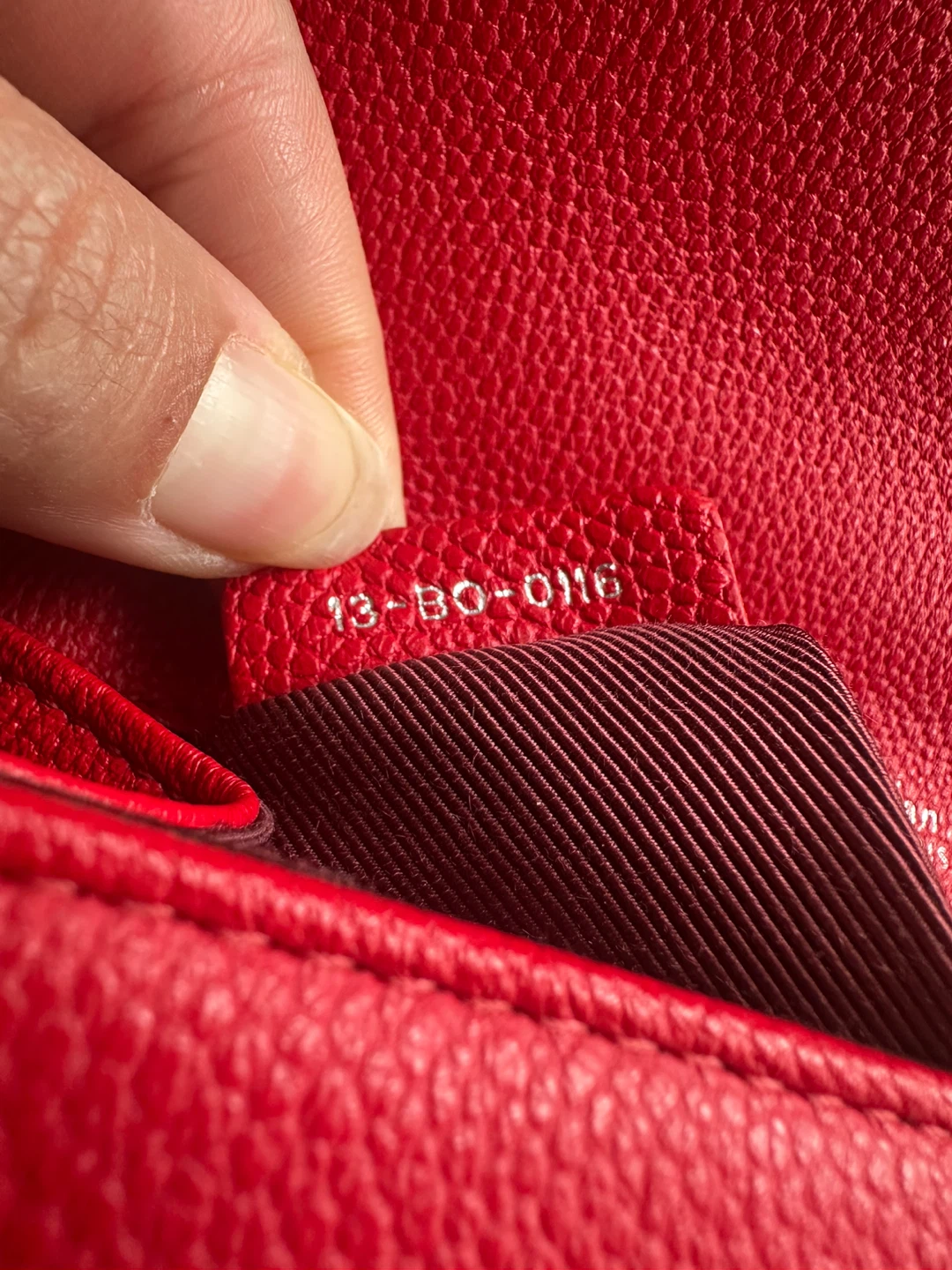 Like new Christian Dior Red Leather Chain Shoulder Bag - photo 4
