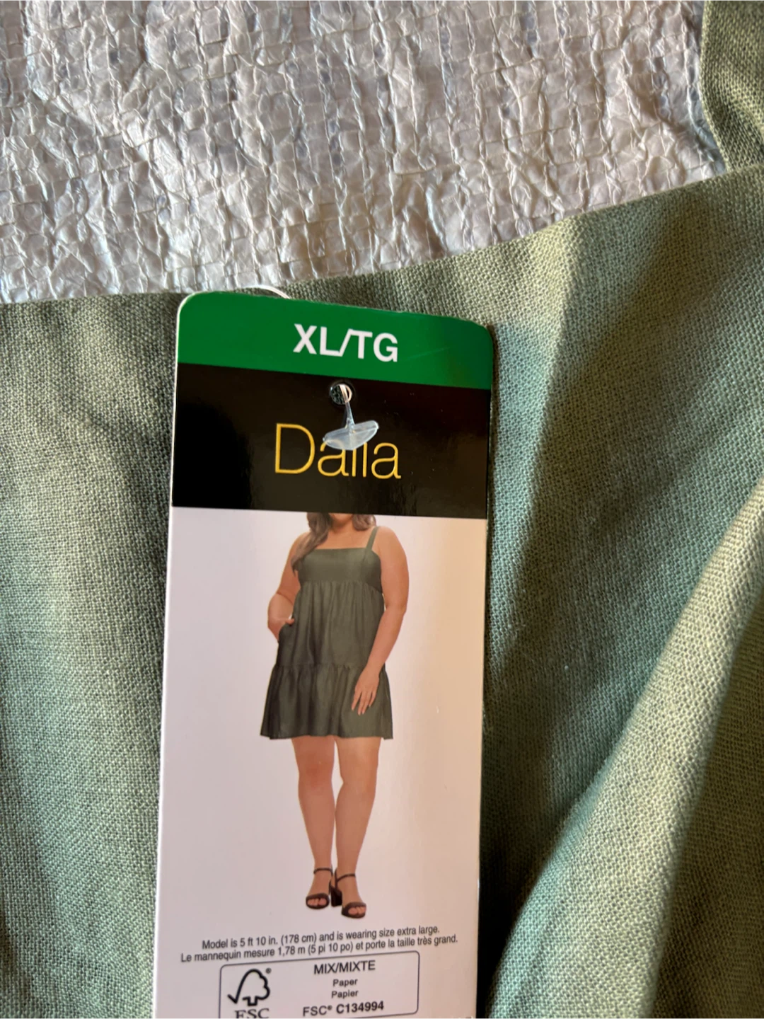 Dalia Green Tiered Sundress XL/TG - photo 2