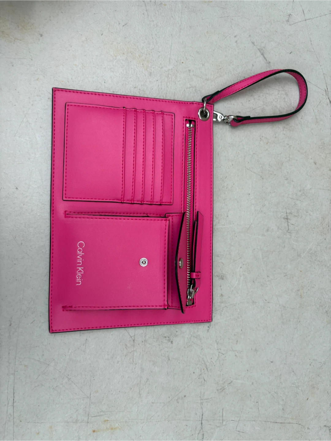 Calvin Klein Pink Wristlet Clutch