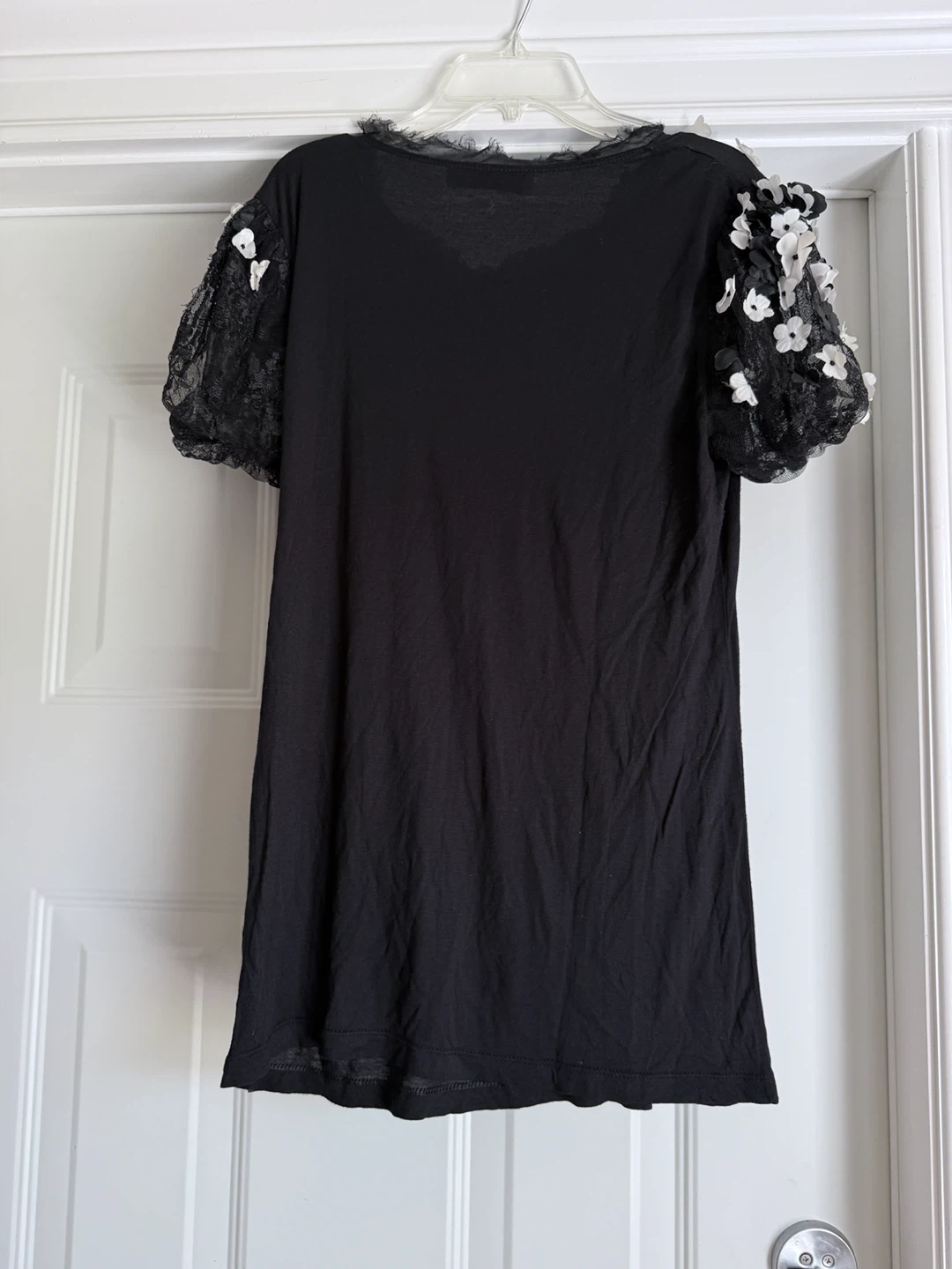 VALENTINO T-Shirt Couture Black Embellished Size Medium - photo 5