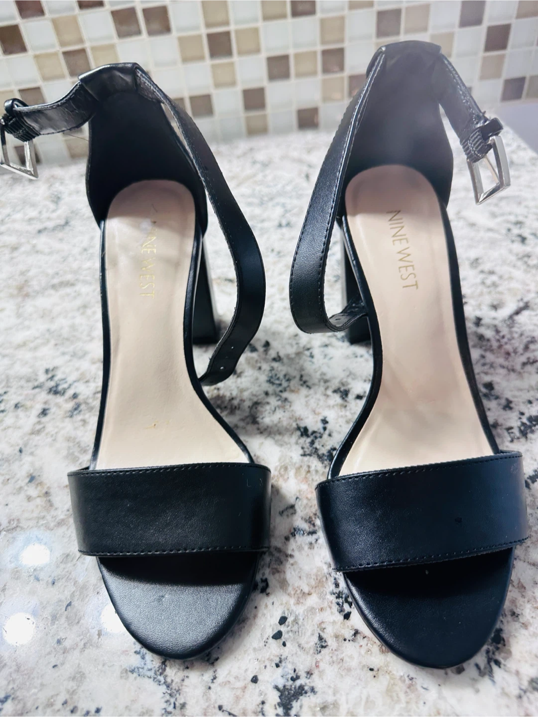 Nine West Black Strappy Block Heels - photo 3