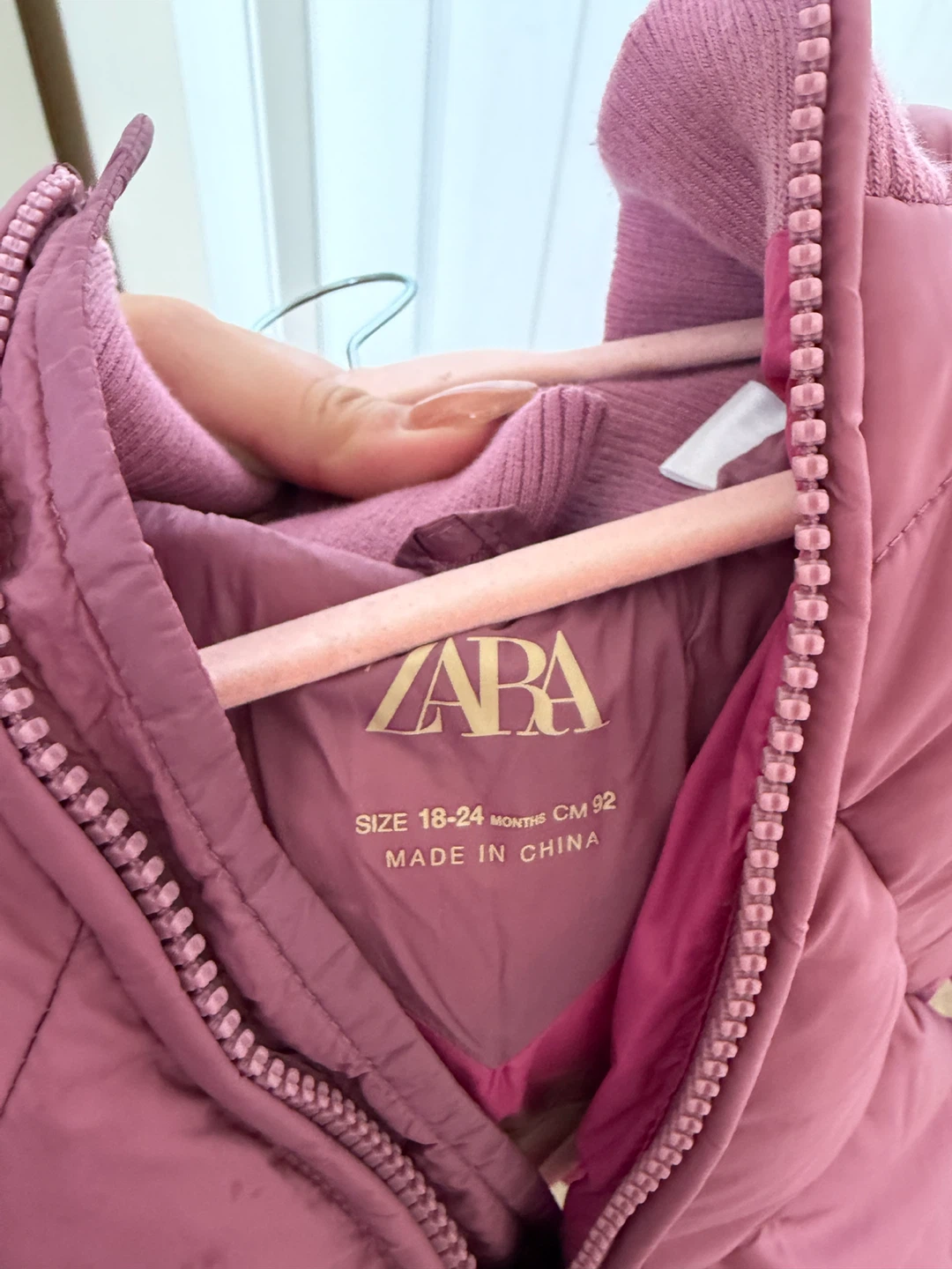 Zara Puffer Jacket - Size 18-24 Months - photo 3