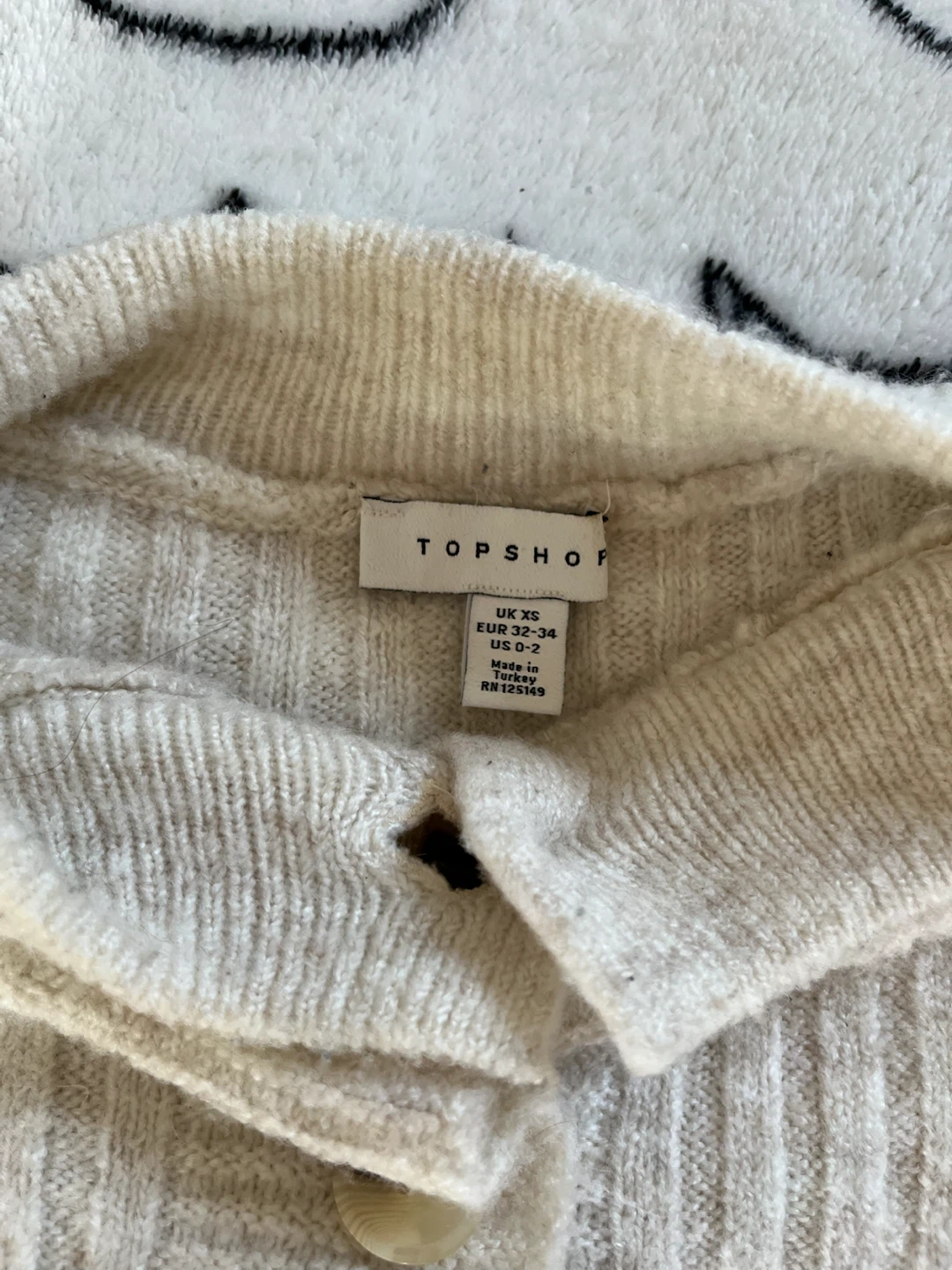 TOPSHOP Cream Cropped Cardigan - photo 3