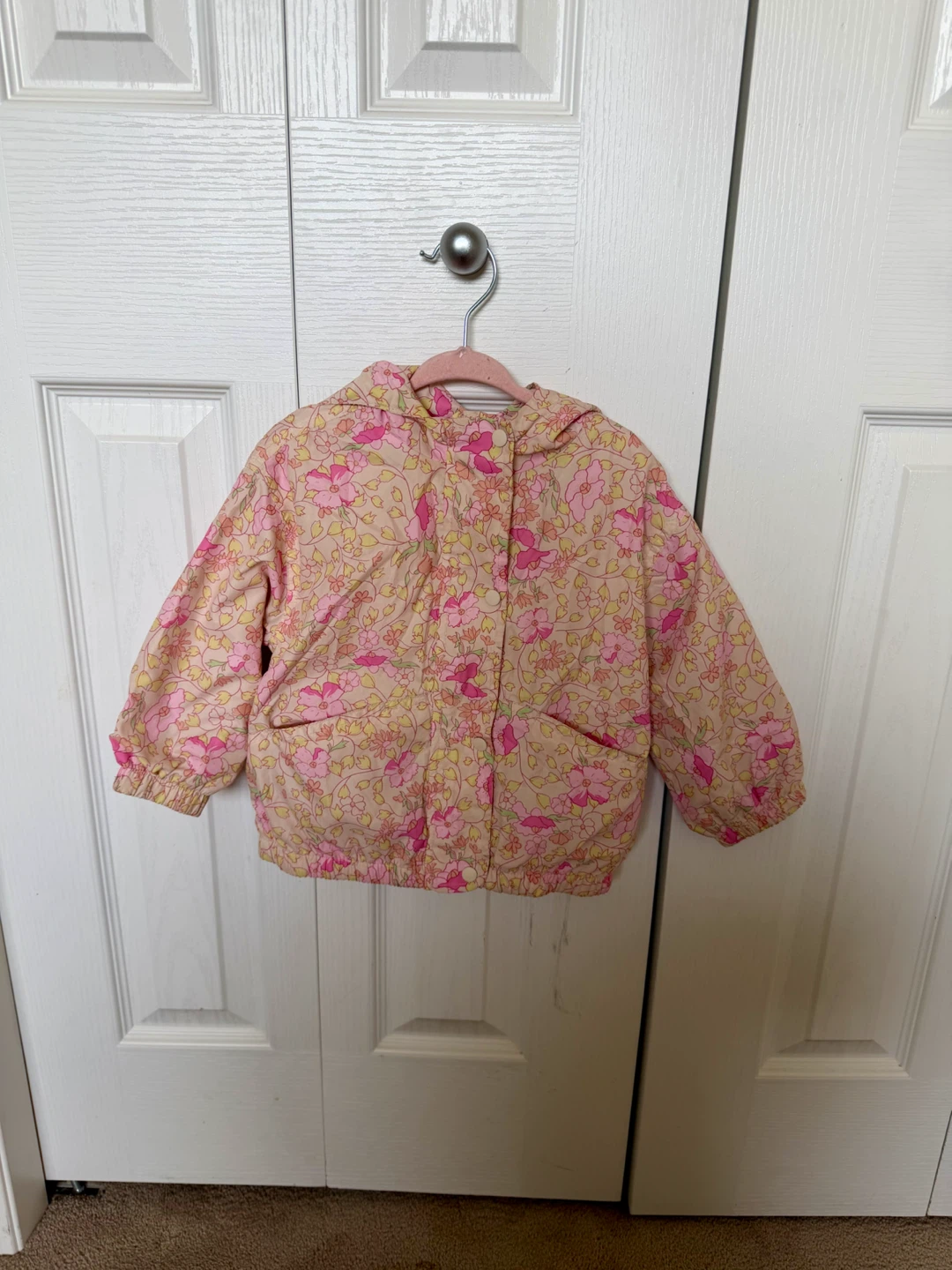 Zara Baby Girls Floral Hooded Jacket