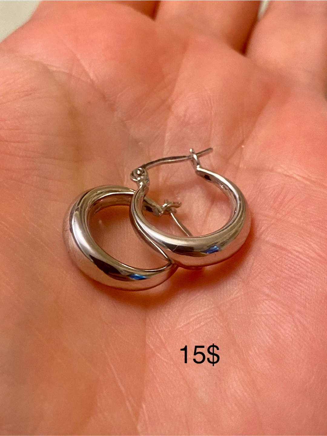 925 Silver Hoop Earrings - photo 4