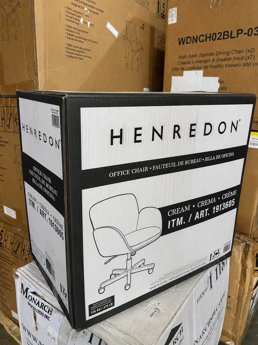 Fabric Cream Office Chair from Henredon Murphy - photo 5