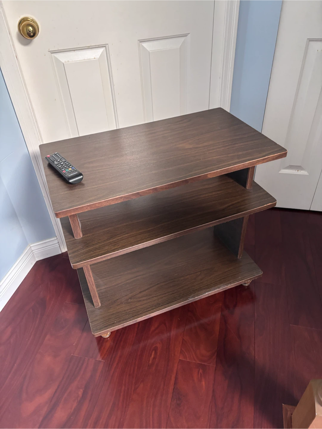 Dark Wood 3-Tier Shelf Unit