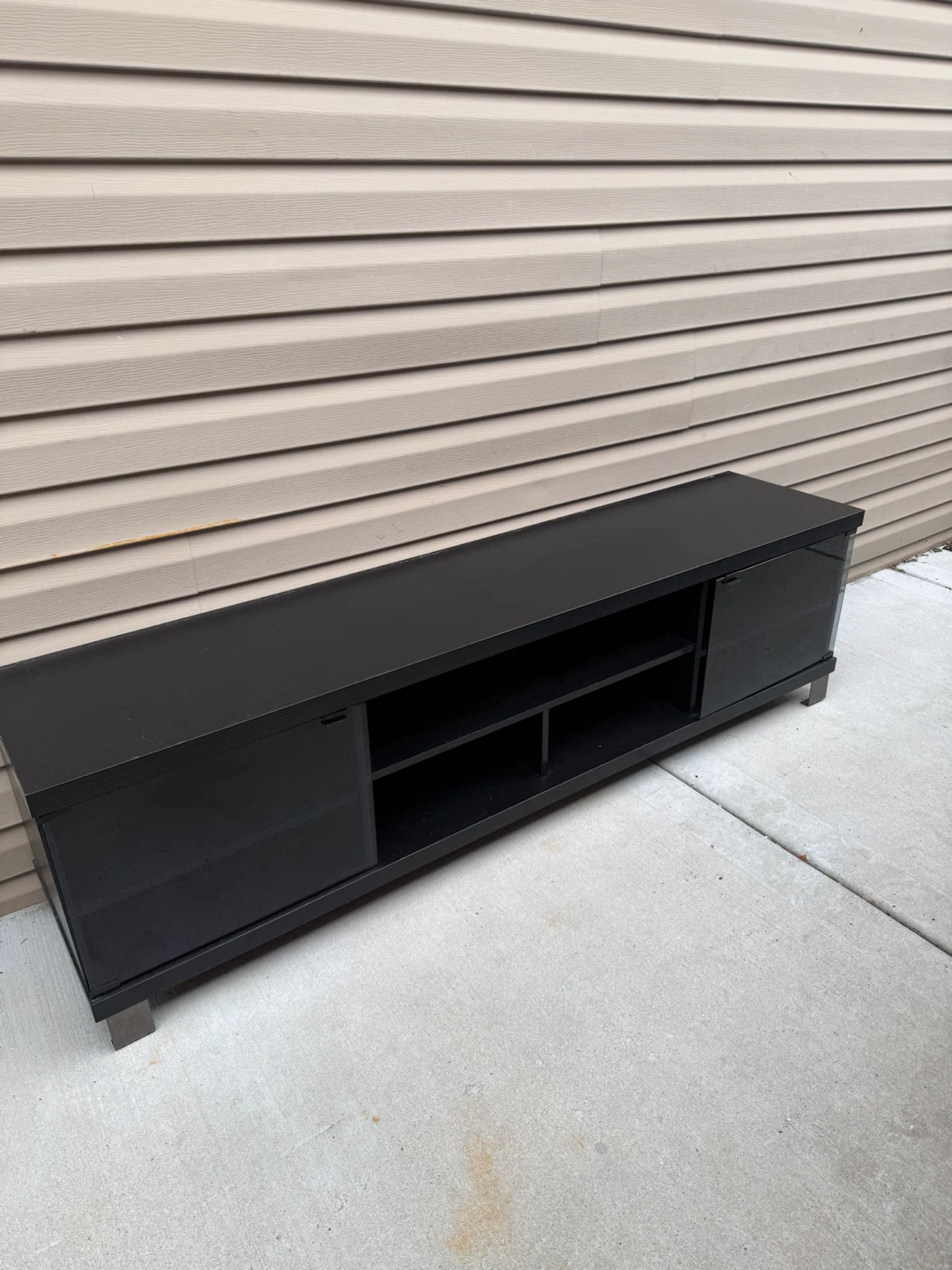 Black TV Stand Media Console