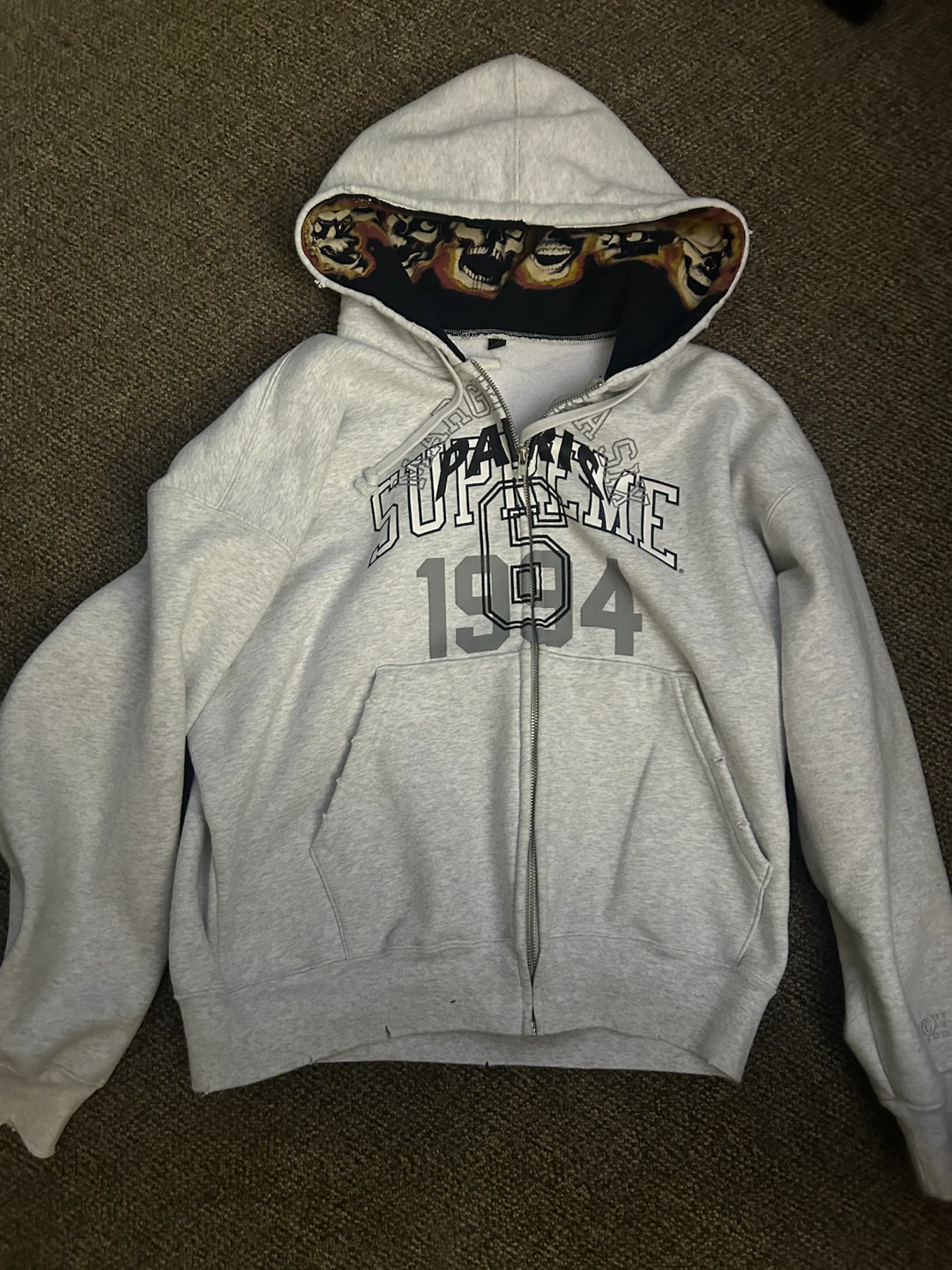 Supreme x Maison Margiela Zip-Up Hoodie
