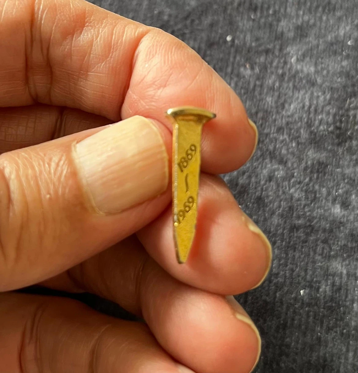 Vintage Gold Nail 1869-1969 for sell - photo 3
