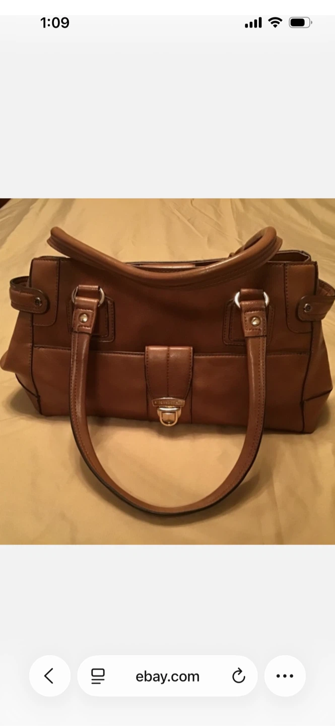Liz Claiborne Leather Satchel Handbag - photo 3