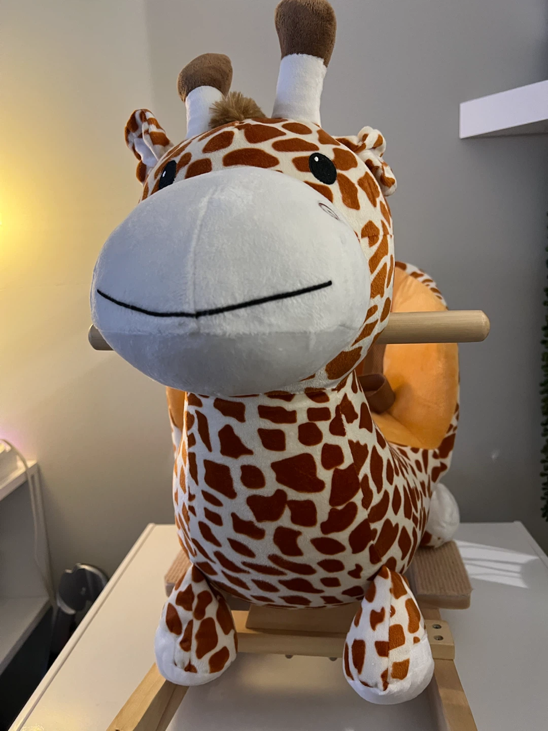 Kids Plush Giraffe Rocking Horse – Excellent Condition - photo 4