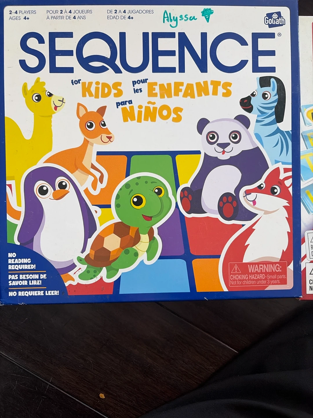 Sequence for Kids Board Game
