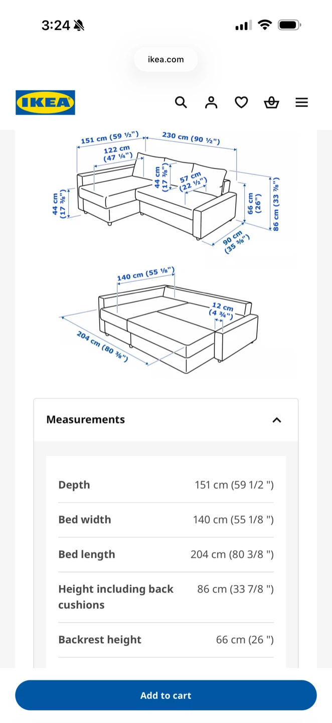 Ikea FRIHETEN sofa bed (beige) - photo 4
