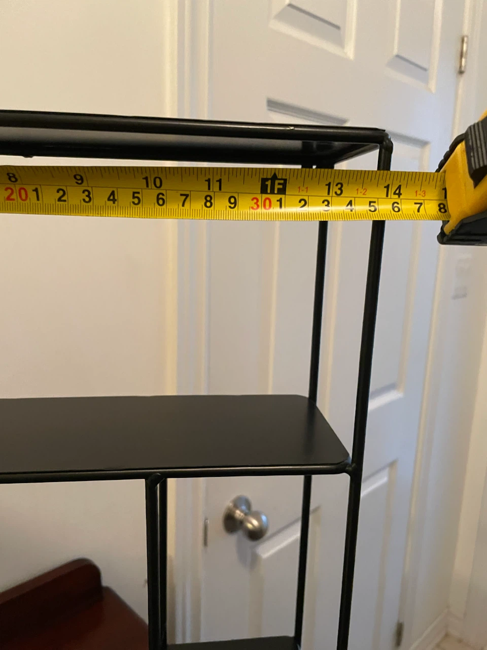 Black Metal Wall Mounted Shelf - photo 3