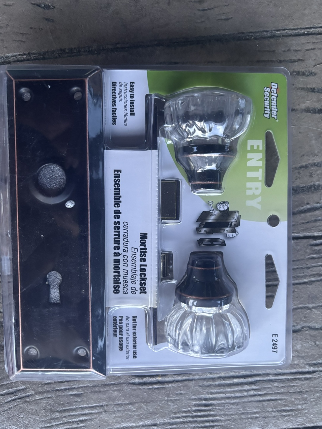 Defender Security Entry Mortise Lockset E2497