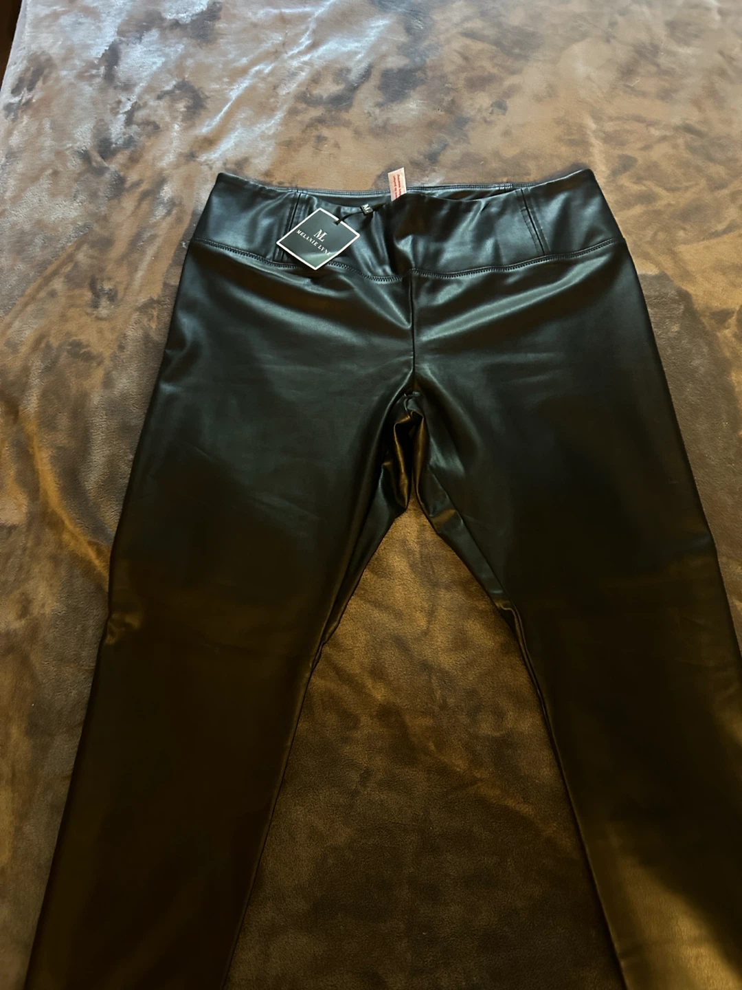Melanie Lyne Black Faux Leather Leggings - photo 2