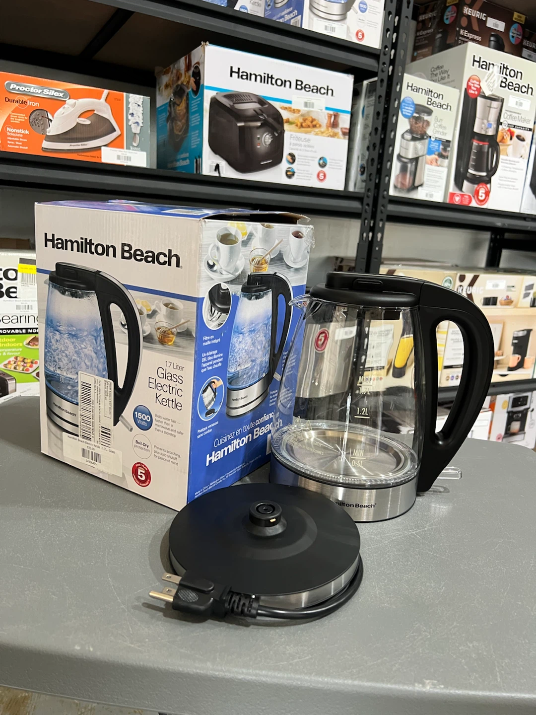 Hamilton Beach Electric Kettle - 1.7L - Glass
