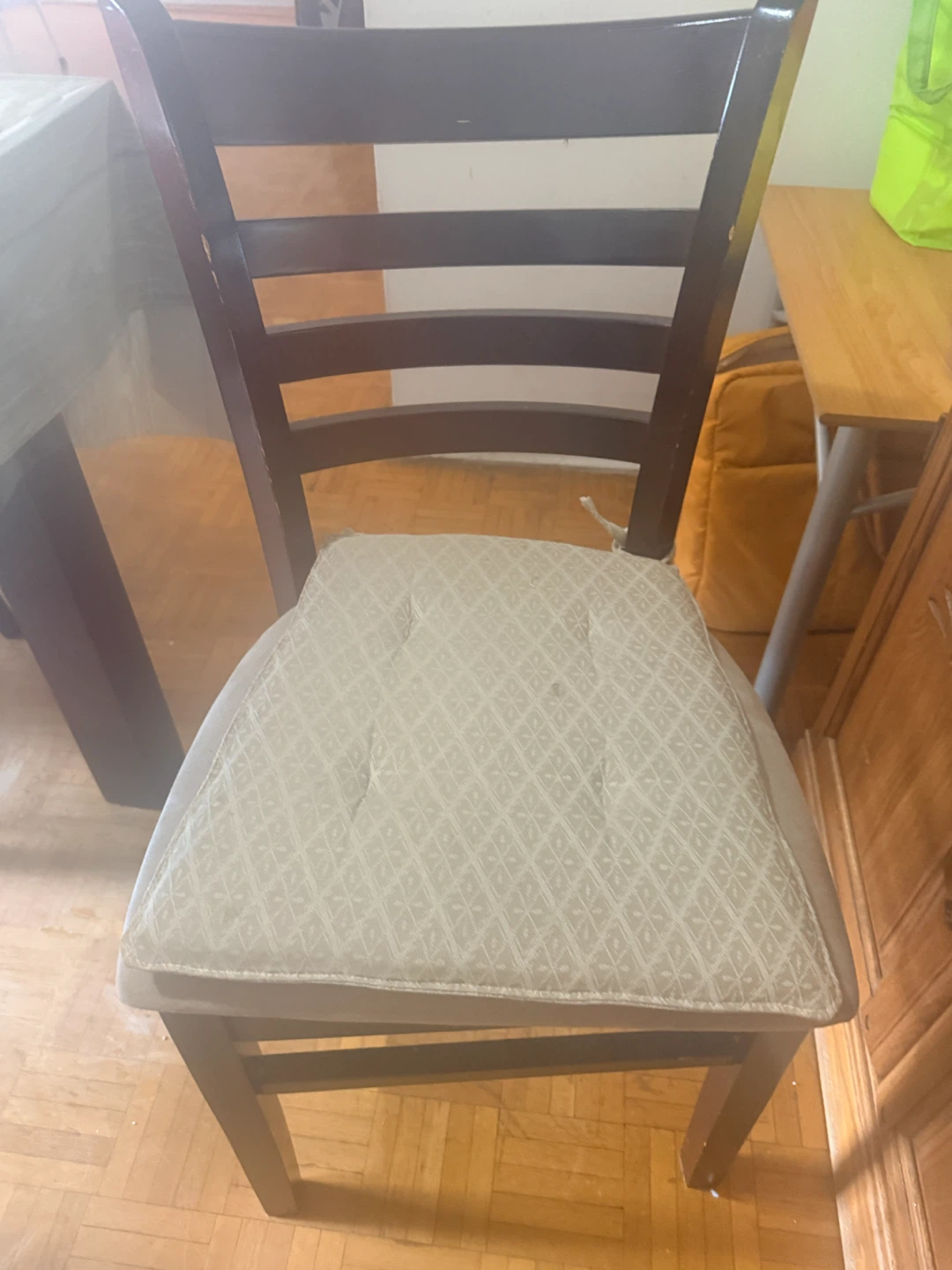 Wooden Dining table set with Padded Seat