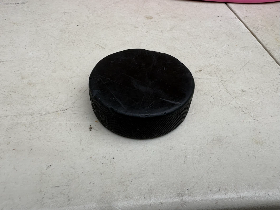 Black Hockey Puck