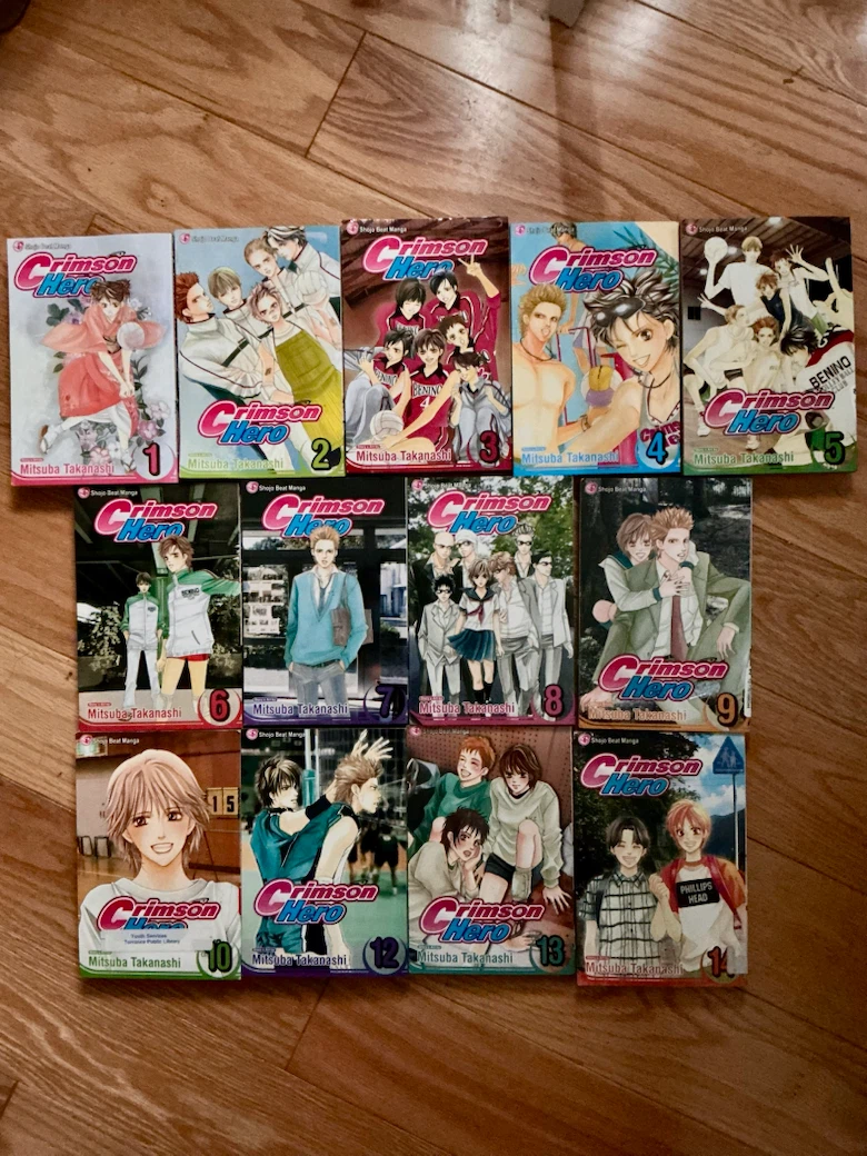 Crimson Hero volumes 1-10, 12-14