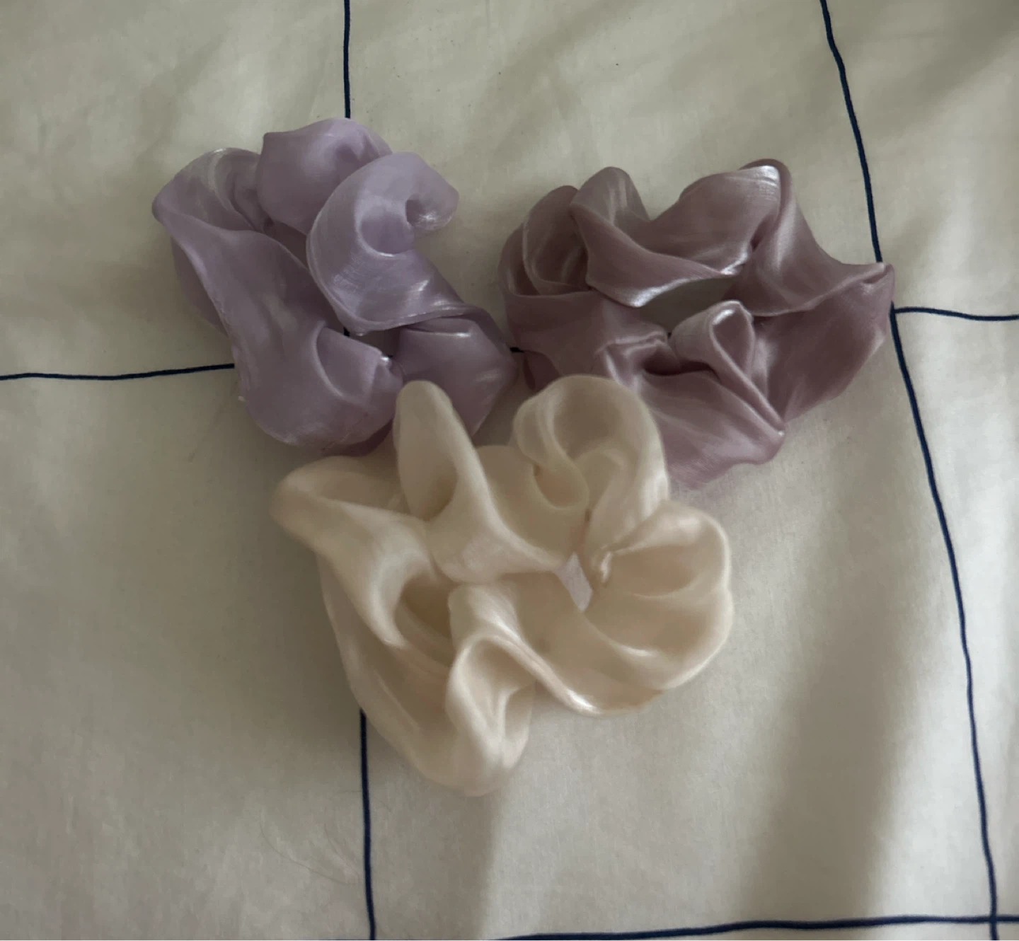 Set of 3 Organza Scrunchies