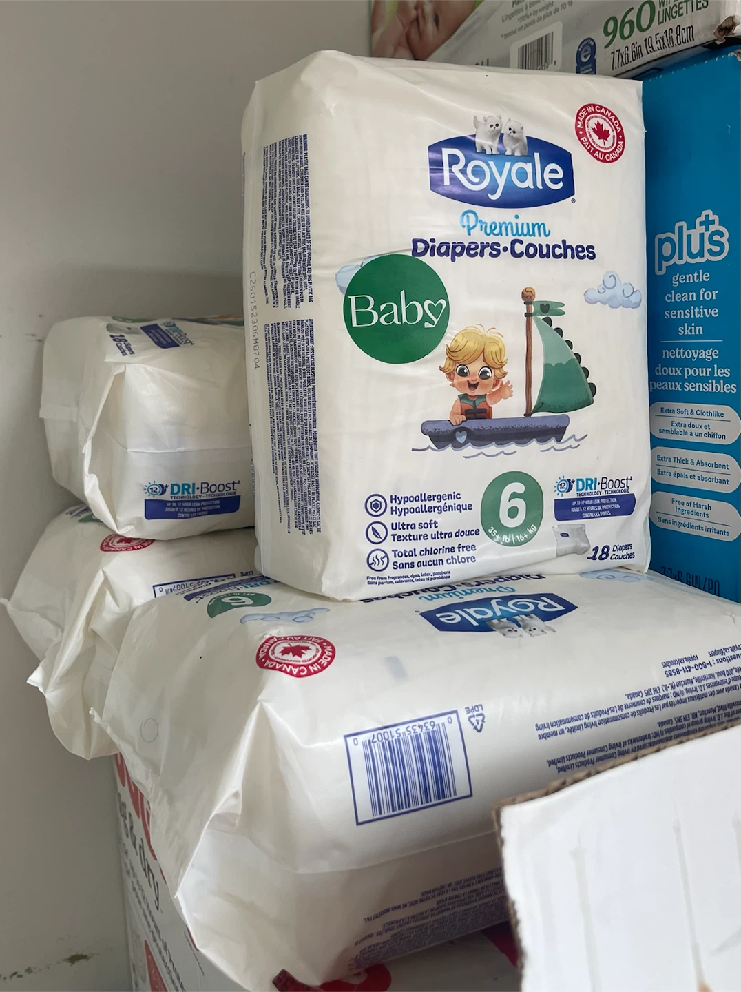 Royale Premium Baby Diapers Size 6