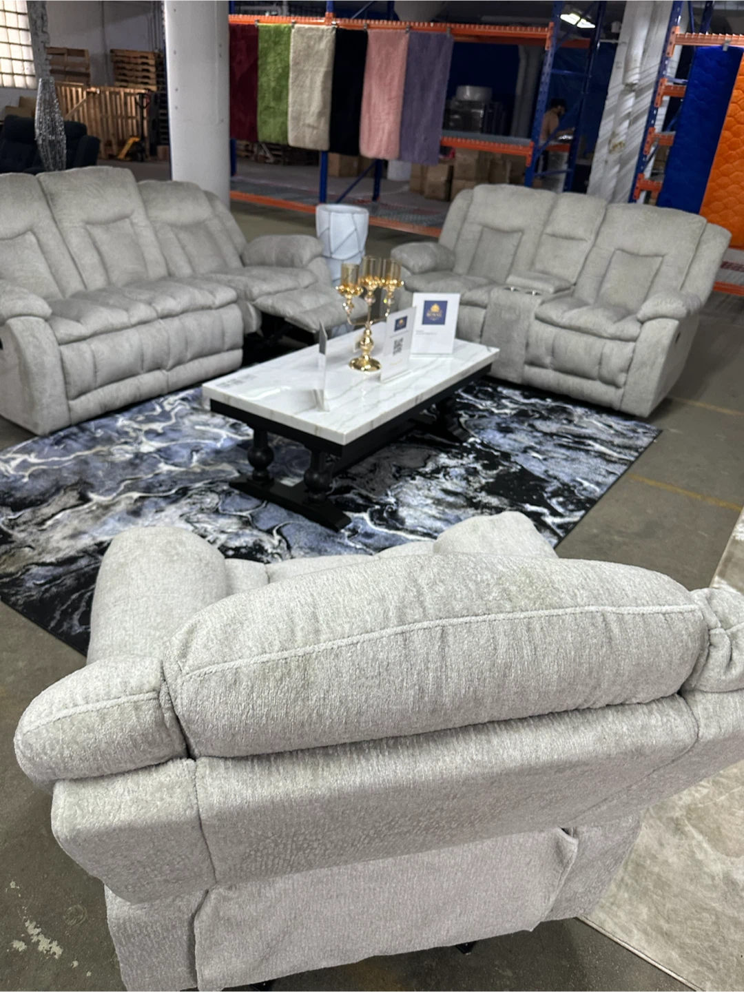 Sofa and loveseat and recliner
