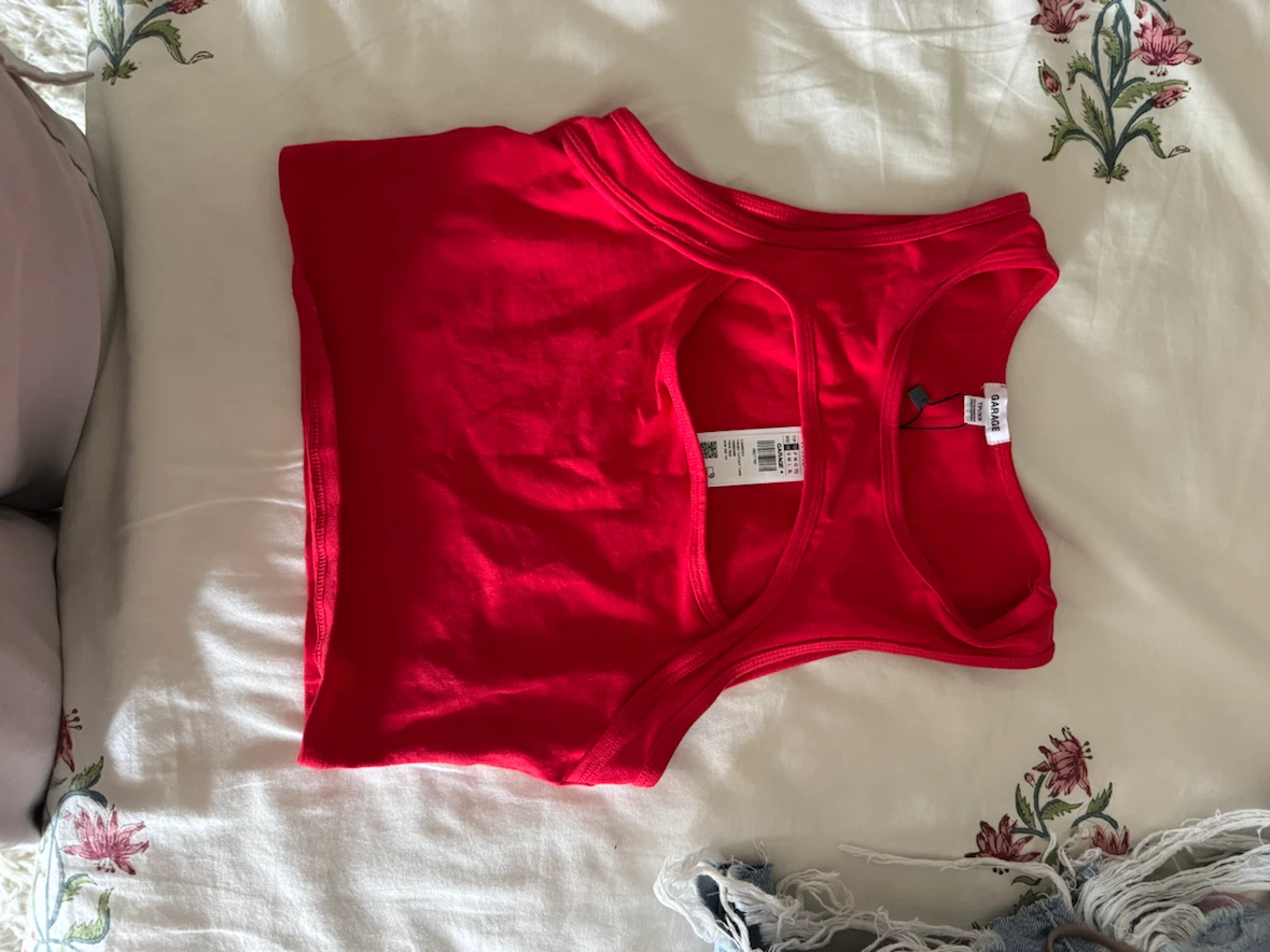 Garage Red Racerback Tank Top