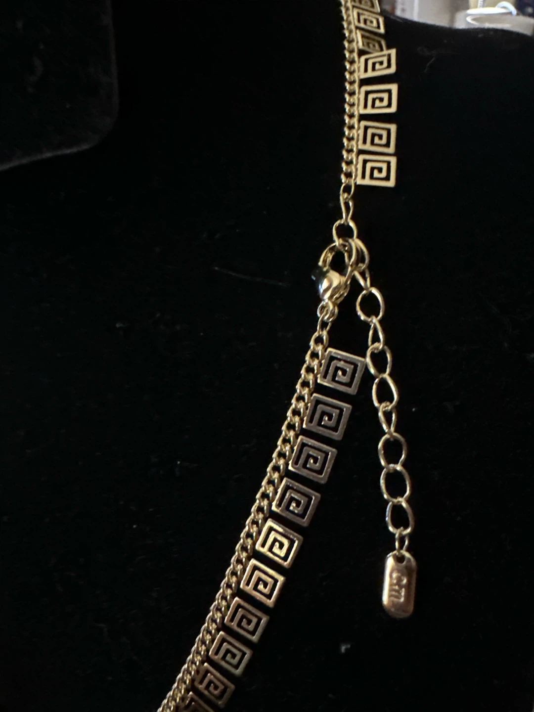 14kGold laminated Necklace with Greek Key Design - photo 2
