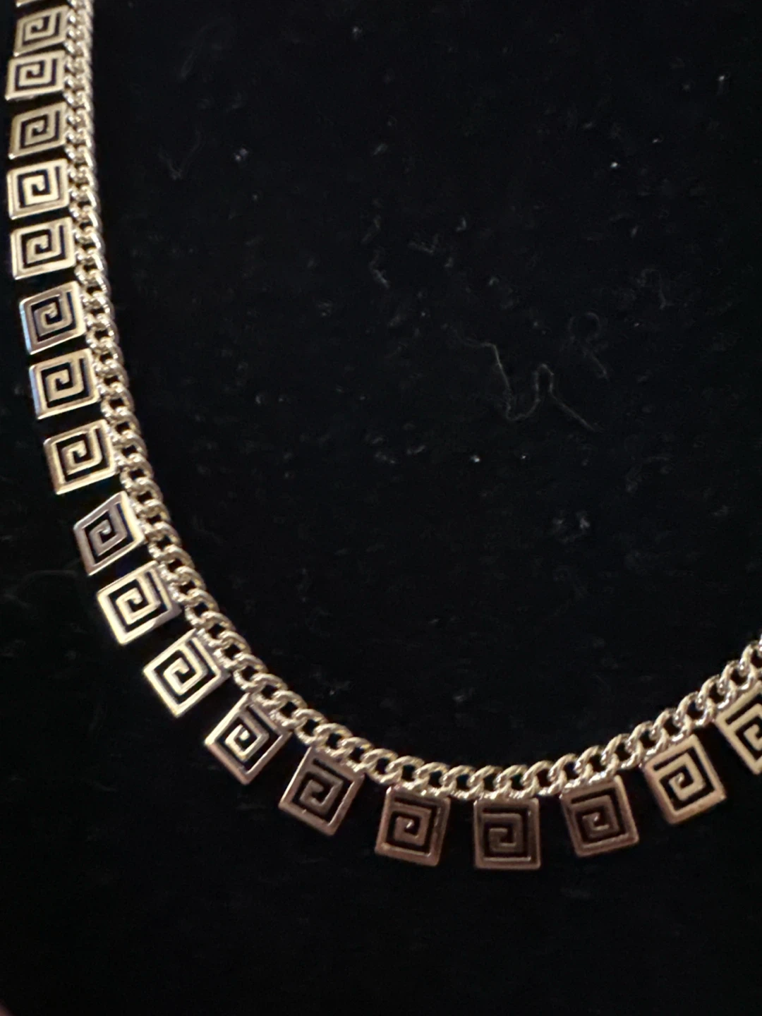 14kGold laminated Necklace with Greek Key Design - photo 3