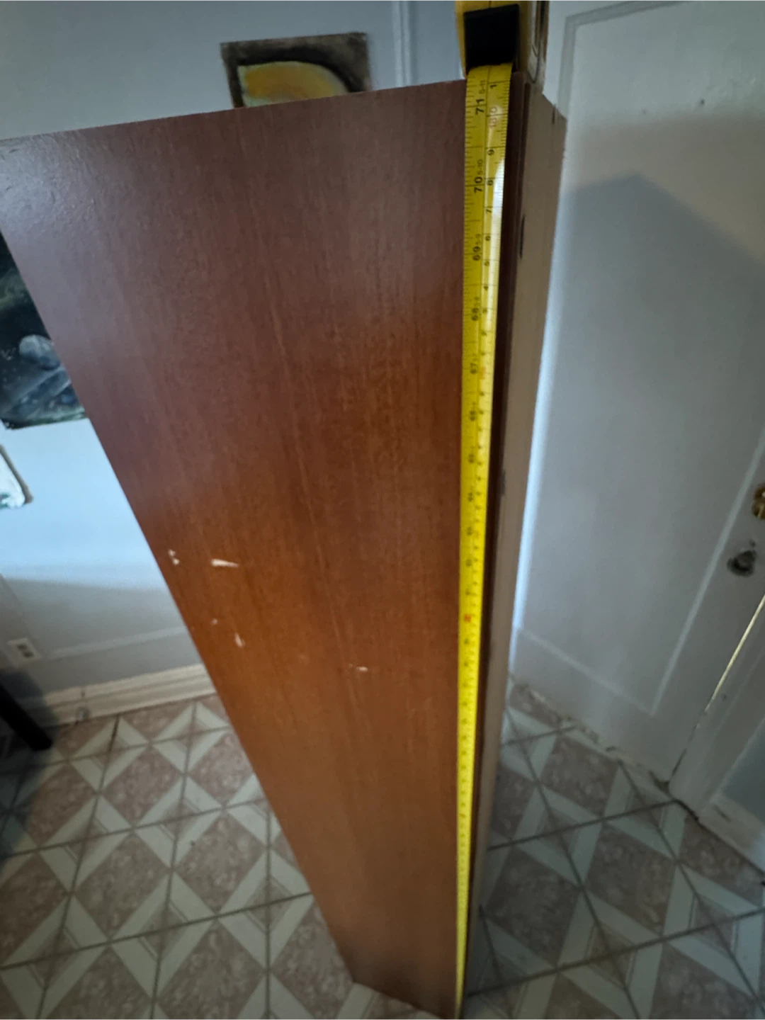 Tall Brown 5-Shelf Bookcase / Bookshelf - photo 4