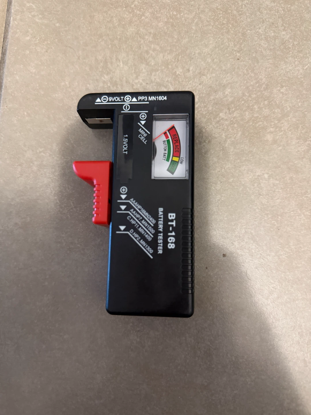 Universal Digital/Analog Battery Tester (Model BT-168)