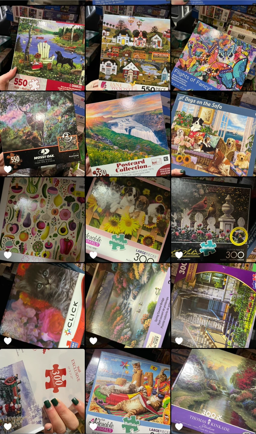 Puzzle lot (100 puzzles). 300, 500, 550, 700, 1000 pieces. - photo 5