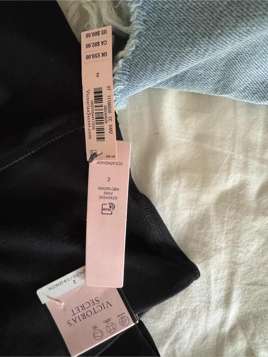 Victoria's Secret Black Leggings Size 2 - photo 2