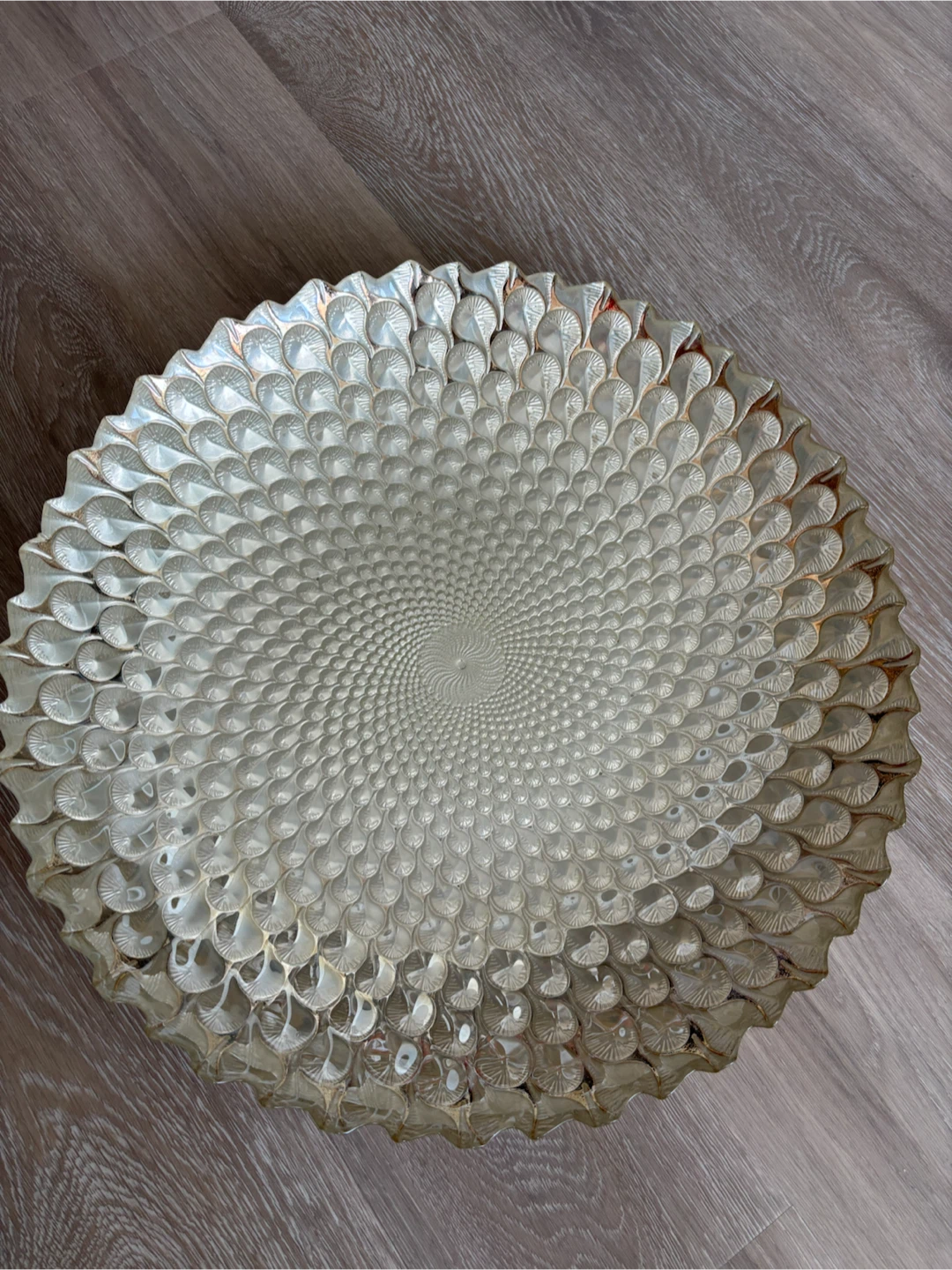 Decorative glass Platter
