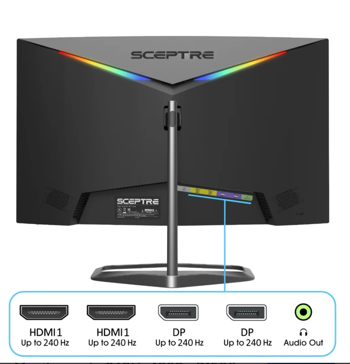 Sceptre 240hz Curved Gaming Monitor - photo 2